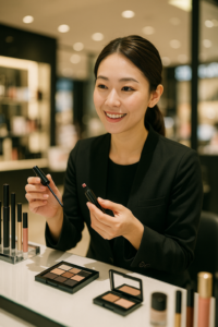 アパレル　美容部員